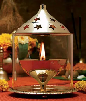 Akhand Diya Puja Room