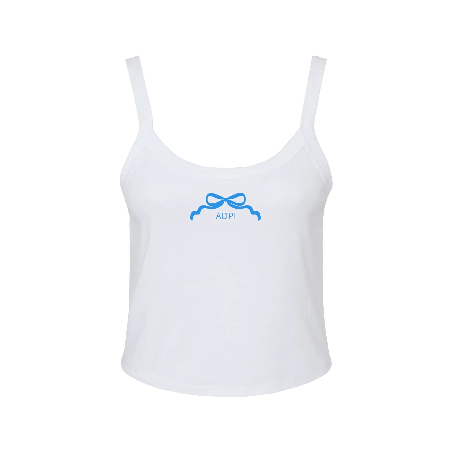 Alpha Delta Pi Spaghetti Strap Cropped Tank