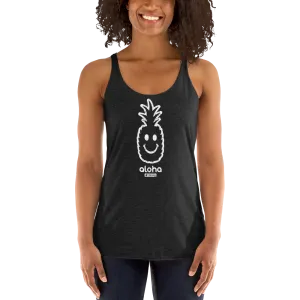 Alter Ego Smiley Pineapple Womens Racerback Tank
