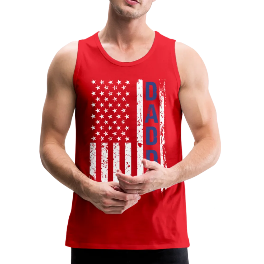 American Flag Daddy Men’s Premium Tank