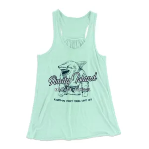 Amity Island Karate School Women's Flowey Tank Top