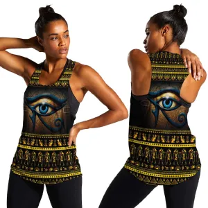 Ancient Egypt Eye Of Ra Women Racerback Tank Sun To The Egyptians LT14
