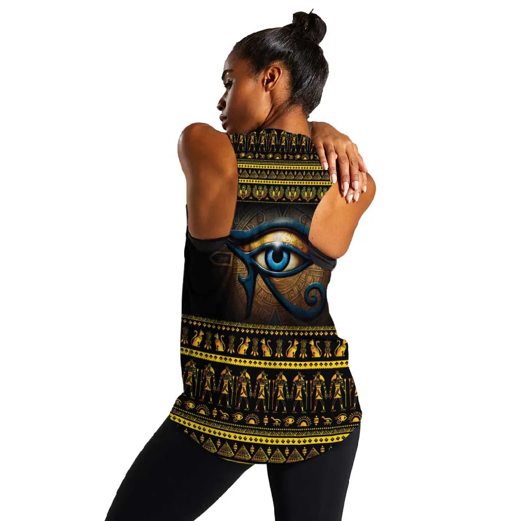 Ancient Egypt Eye Of Ra Women Racerback Tank Sun To The Egyptians LT14