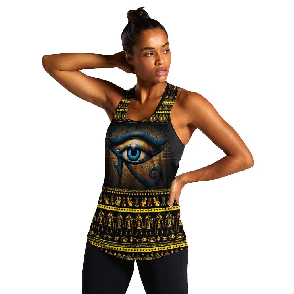 Ancient Egypt Eye Of Ra Women Racerback Tank Sun To The Egyptians LT14