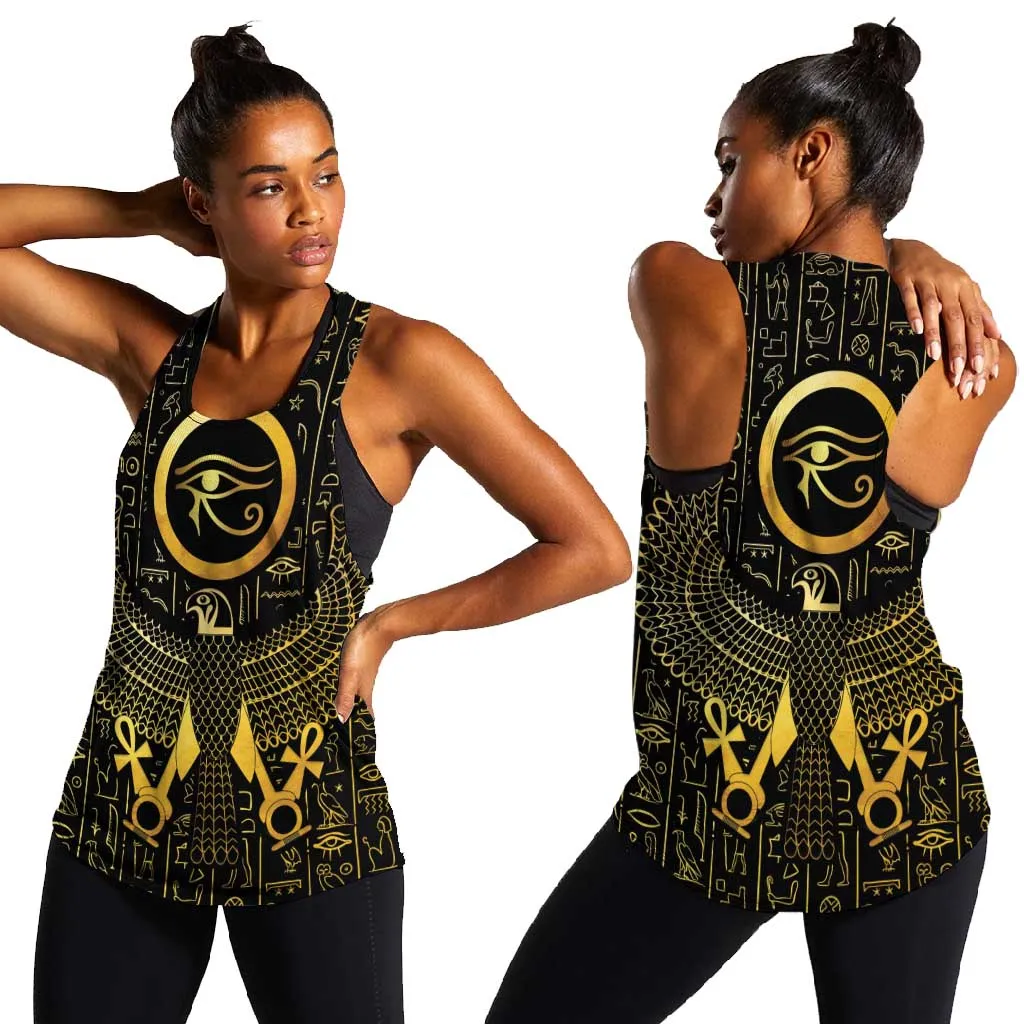 Ancient Egyptian Women Racerback Tank Horus Falcon God LT15