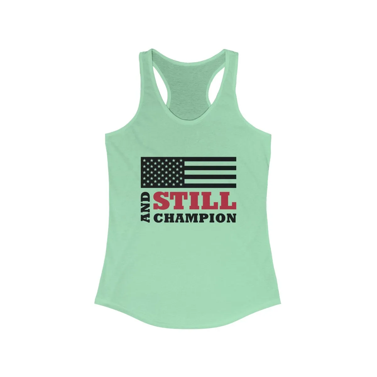 And Still Champion flag women's racer-back tank top
