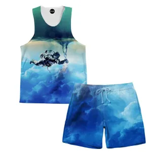 Astronaut Force Tank and Shorts Rave Outfit