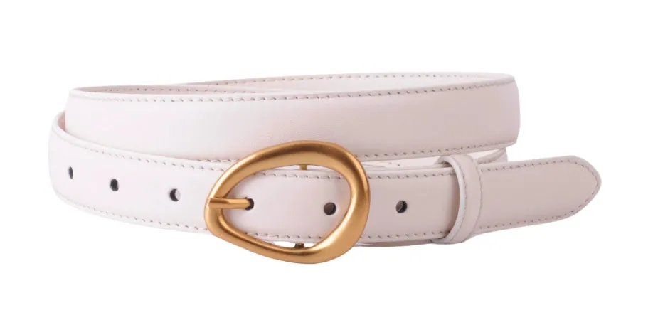 Asymmetrical Leather Belt