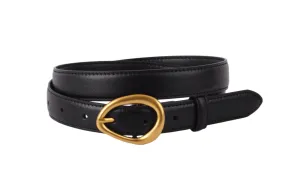 Asymmetrical Leather Belt