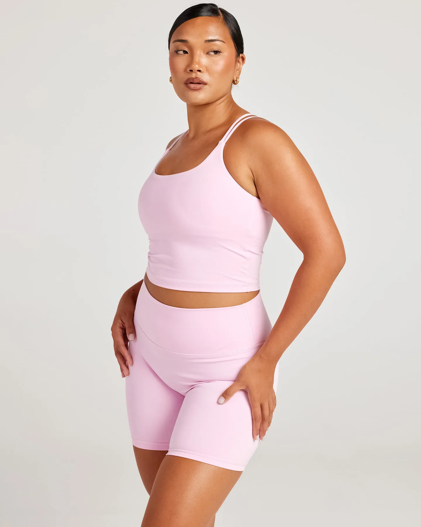 Aura Thin Strap Tank - Candy Pink