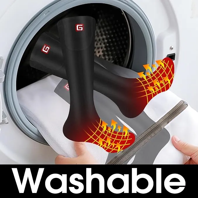 Autocastle Electric Battery Heated Socks Rechargeable Battery Powered Heating Sox Cold Weather Heat Socks for Men Women Outdoor Ride Camp Hike Warm Winter Socks Motorcycle Ski Thermo Foot Warmer Socks