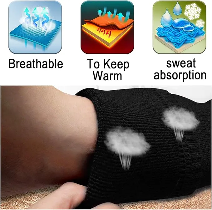 Autocastle Rechargeable Electric Battery Heated Socks for Men Women,Winter Warm Battery Powered Heat Insulated Sox Kit,Sports Outdoor Cold Feet Novelty Thermal Socks Ski Hike Hunt Bike Foot Warmers