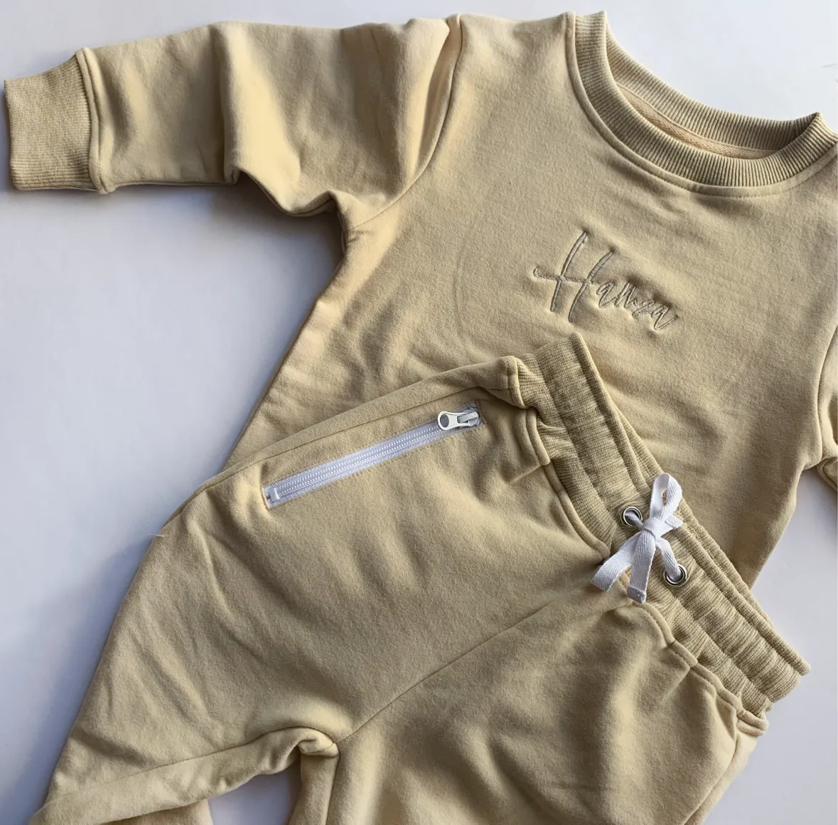 Baby Tracksuit Sets for Cozy Cuteness! - Sand