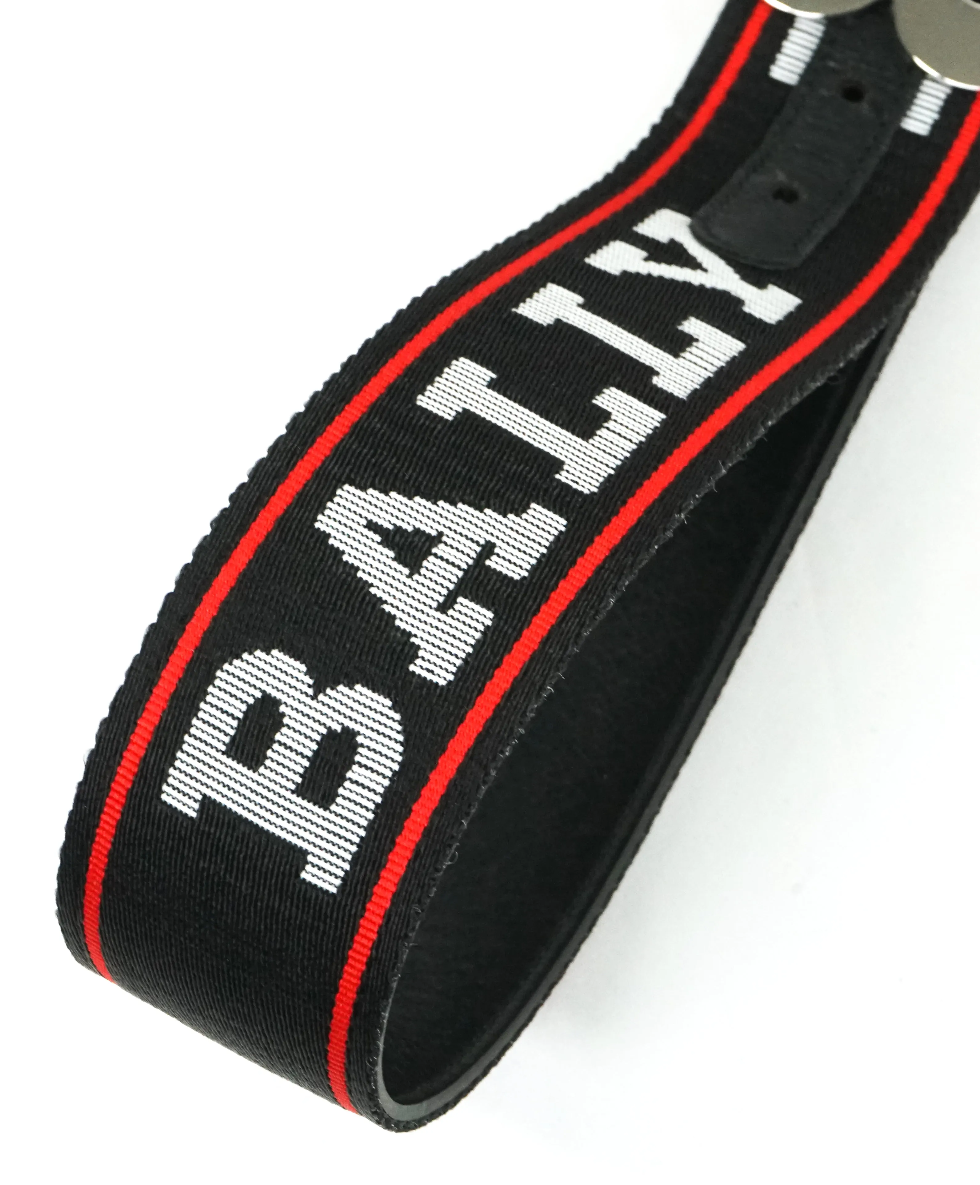 BALLY - Mirror "B" Buckle LOGO Fabric strap Reversible Belt -  42W (105)