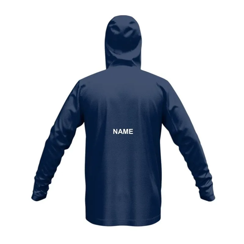 Balmain Wolverines Glide SlimFit HP Tech Zip Hoodie Navy