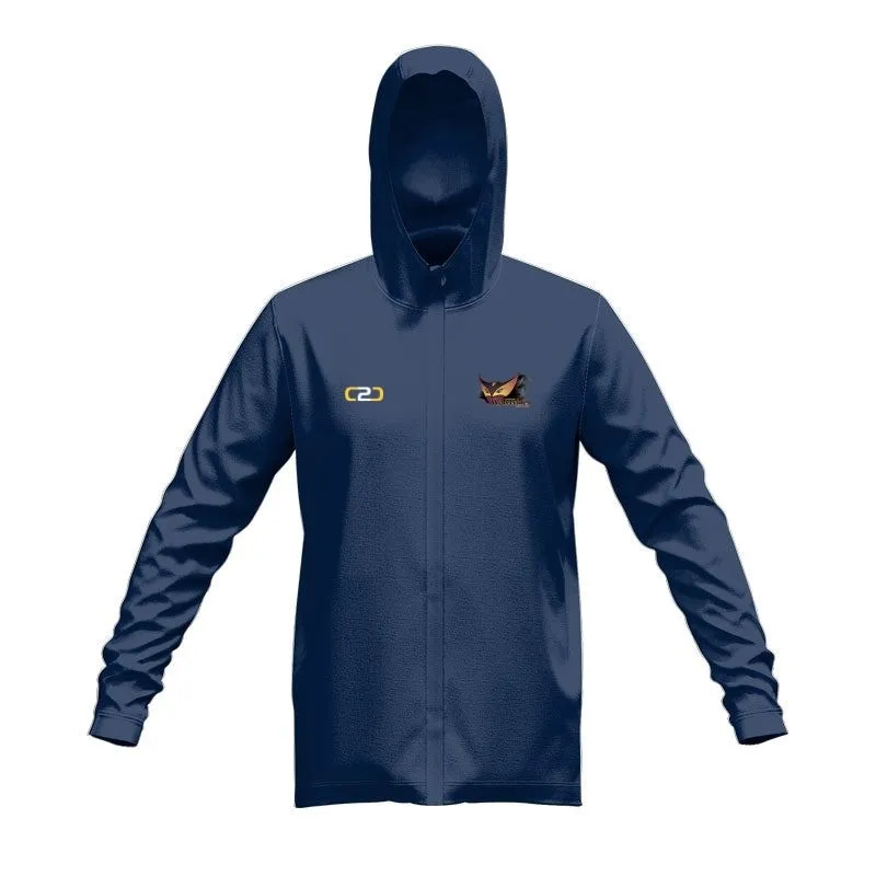 Balmain Wolverines Glide SlimFit HP Tech Zip Hoodie Navy