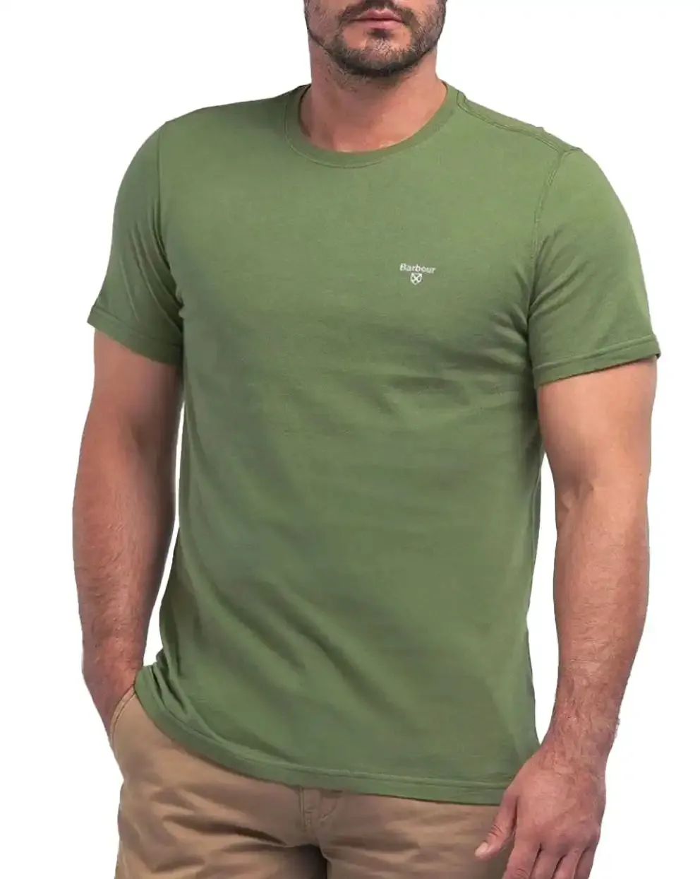 Barbour Men's Essential Sports T-Shirt Burnt Olive