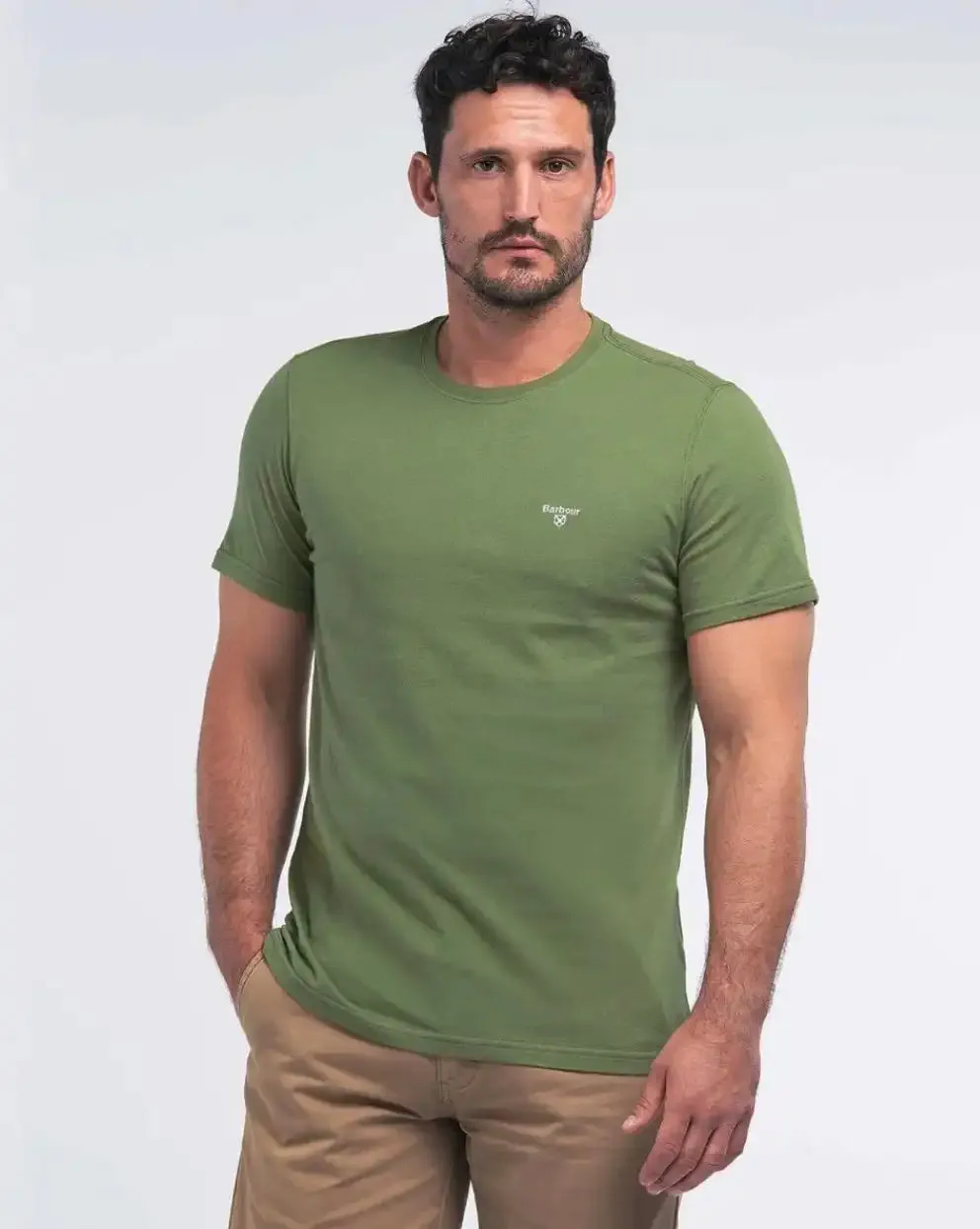 Barbour Men's Essential Sports T-Shirt Burnt Olive