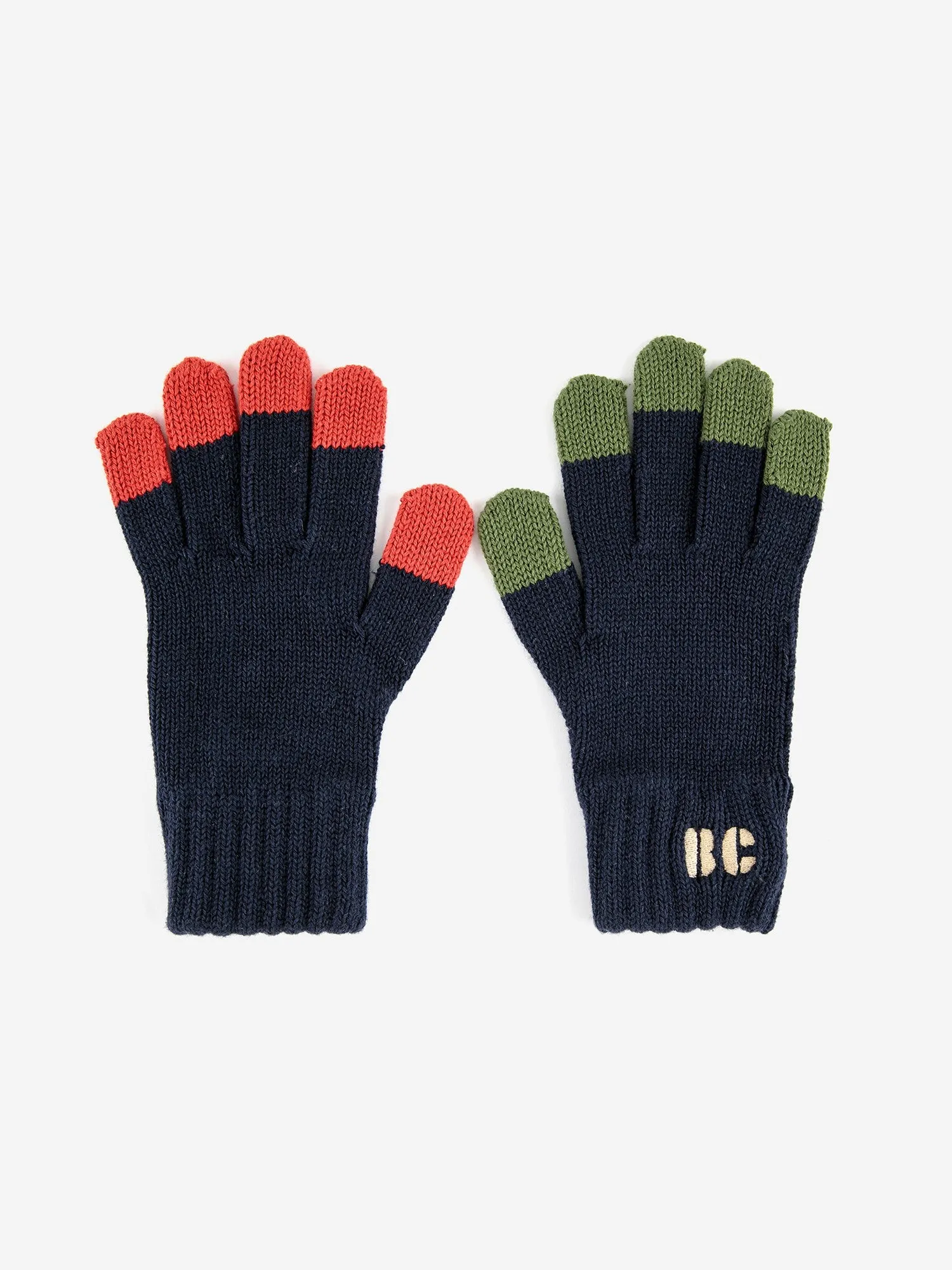 B.C Colored Fingers Knitted Gloves