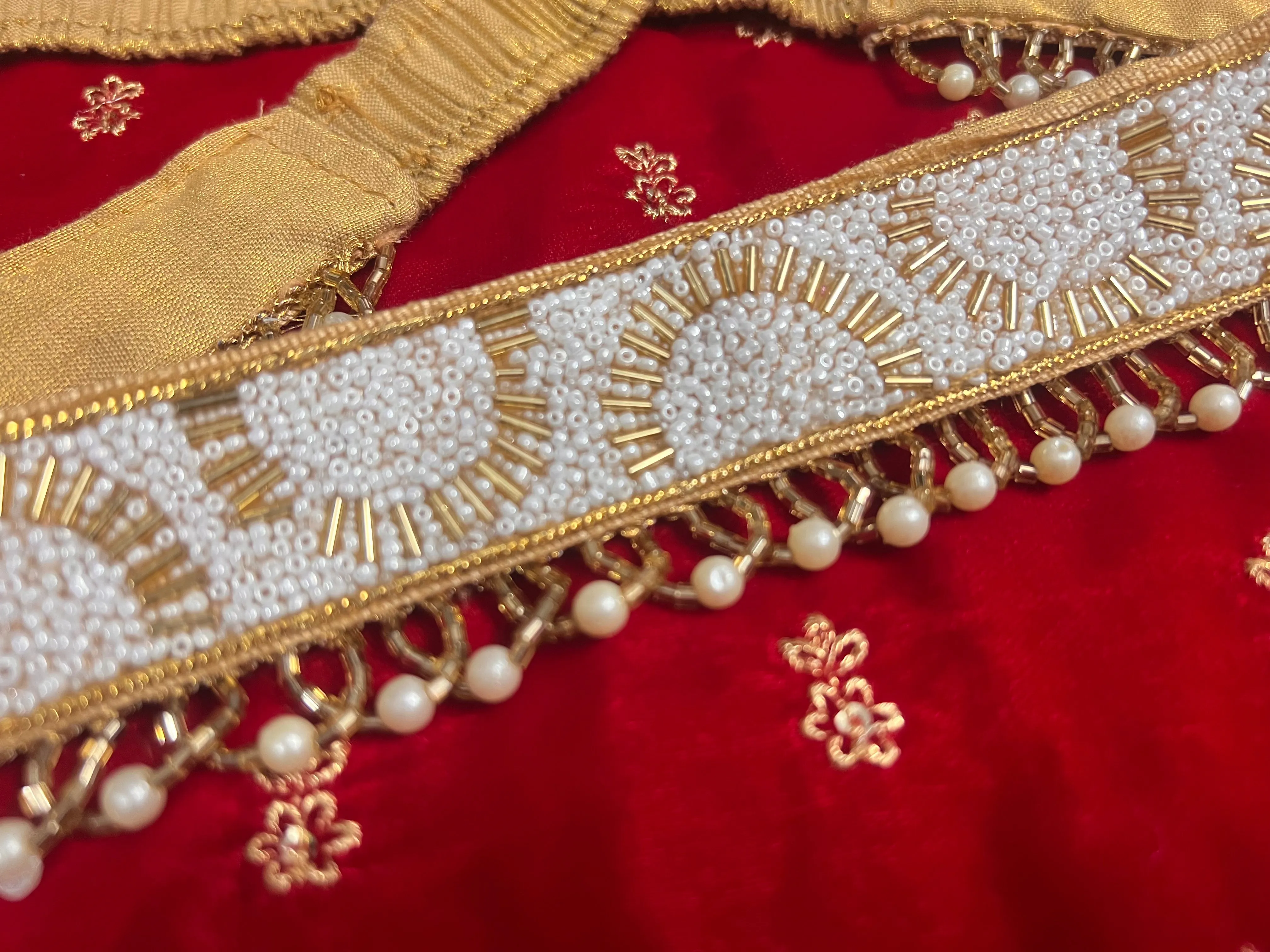 Beaded Fabric hip belt