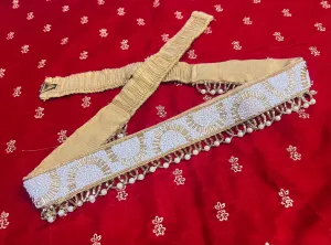 Beaded Fabric hip belt