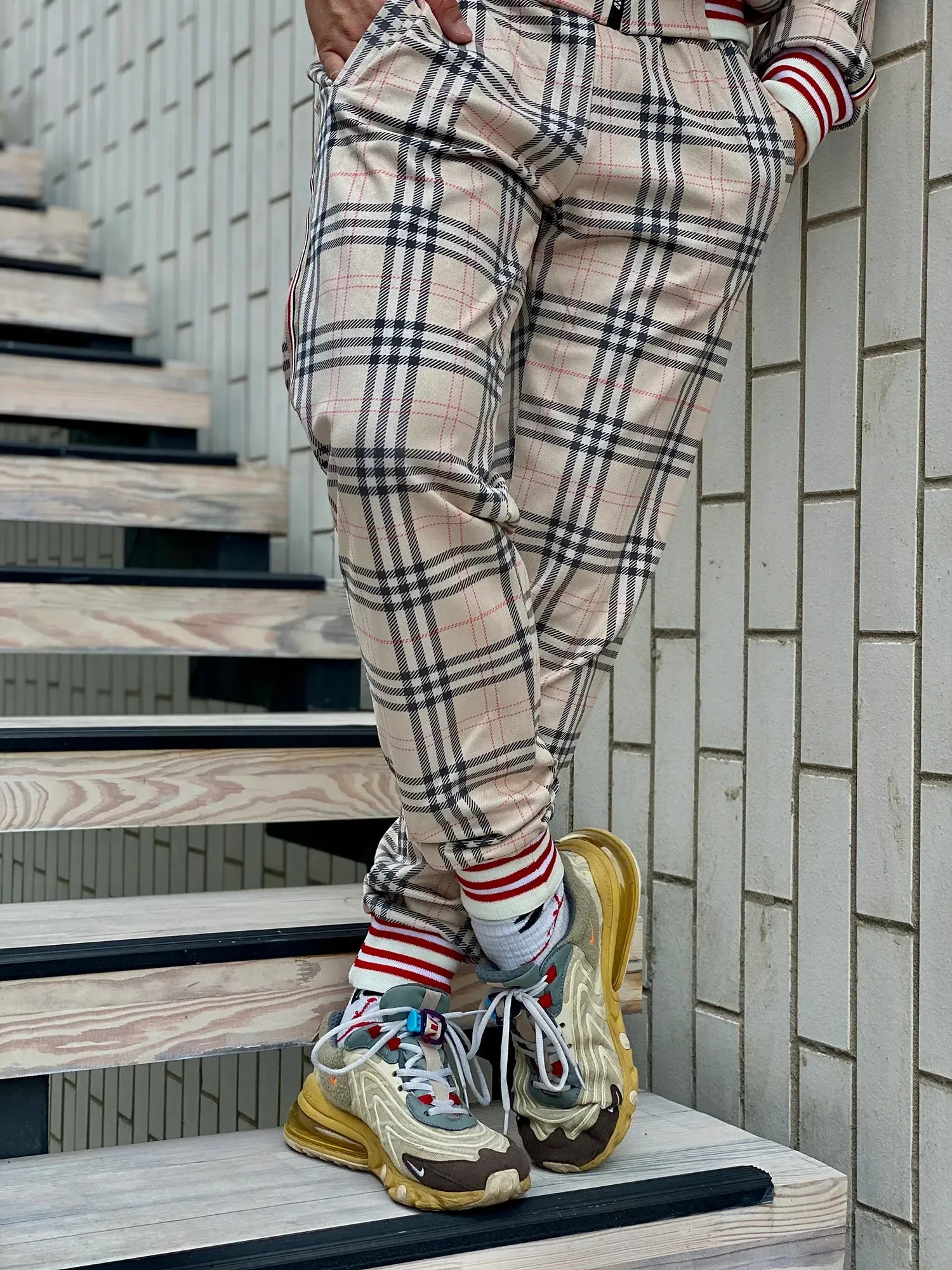 Beige Tartan Tracksuit Men's TheGentlemen™