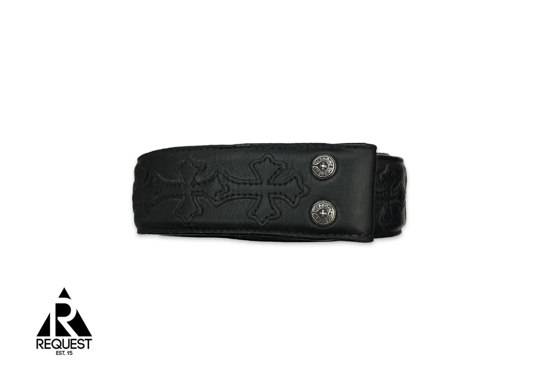 Belt "Black Leather Crosses"