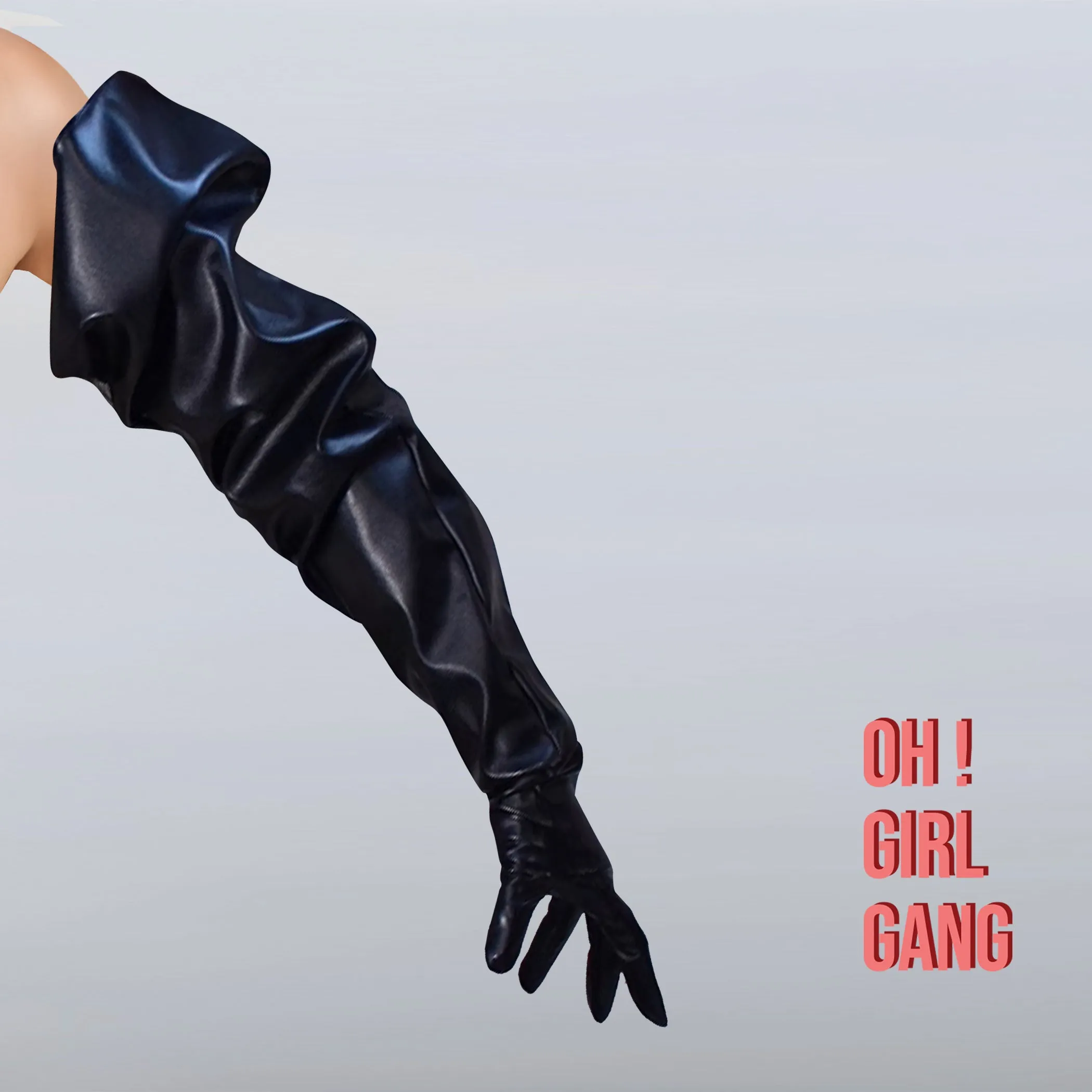 Big Puff statement gloves, Oversized