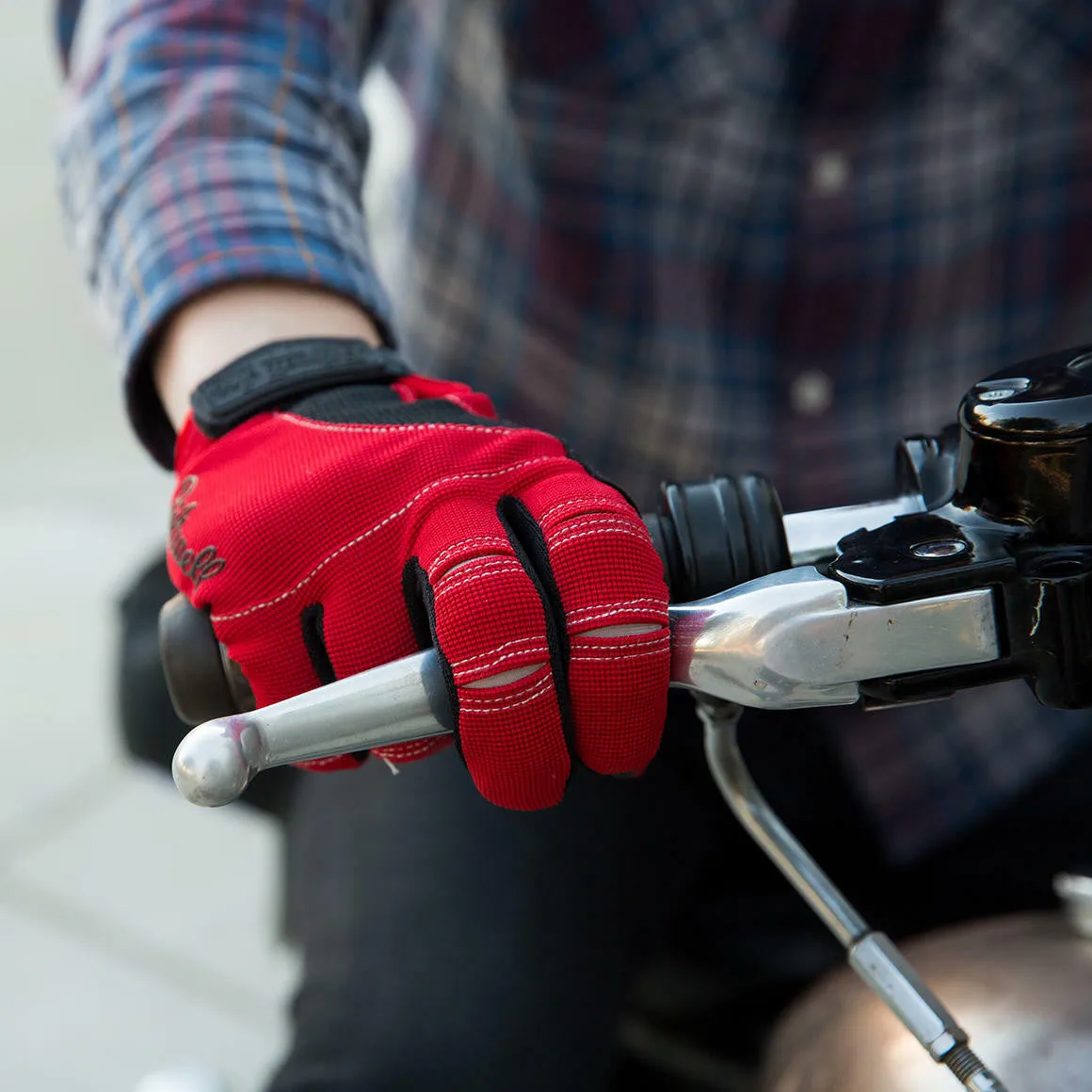 Biltwell - Moto Gloves - Red/Black/White