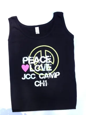 Black and Neon Woman's Tank Top