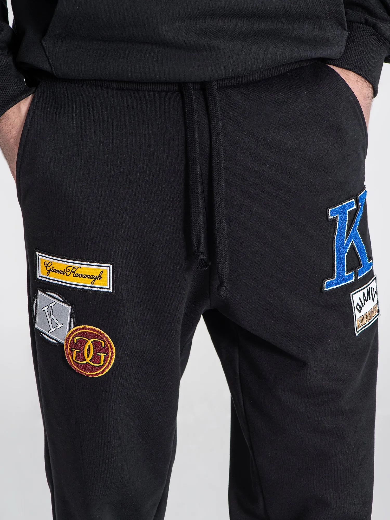 Black Collage Joggers