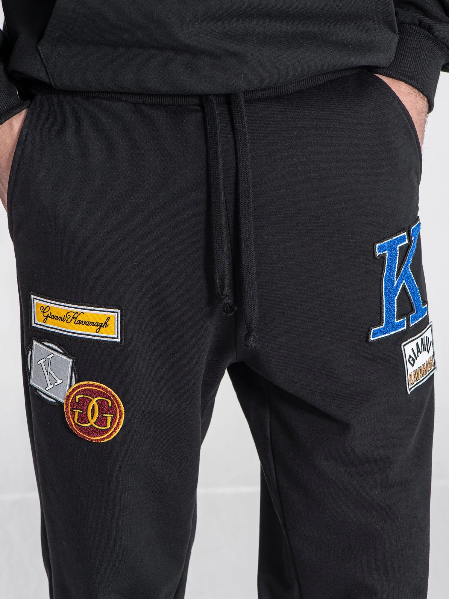 Black Collage Joggers