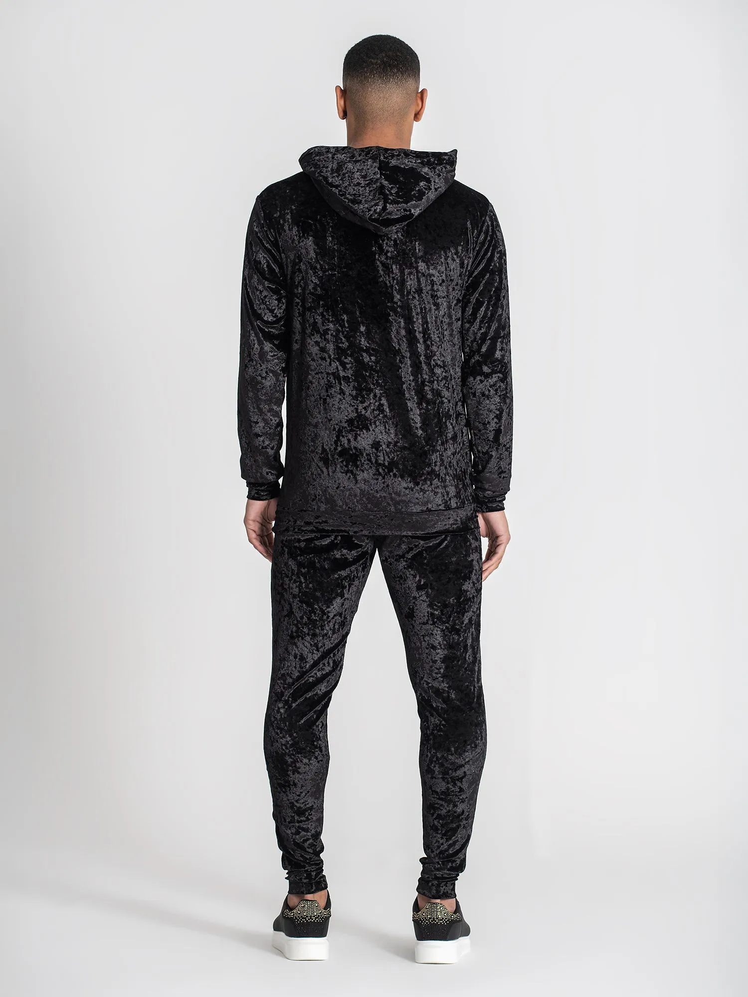 Black K Velvet Hoodie