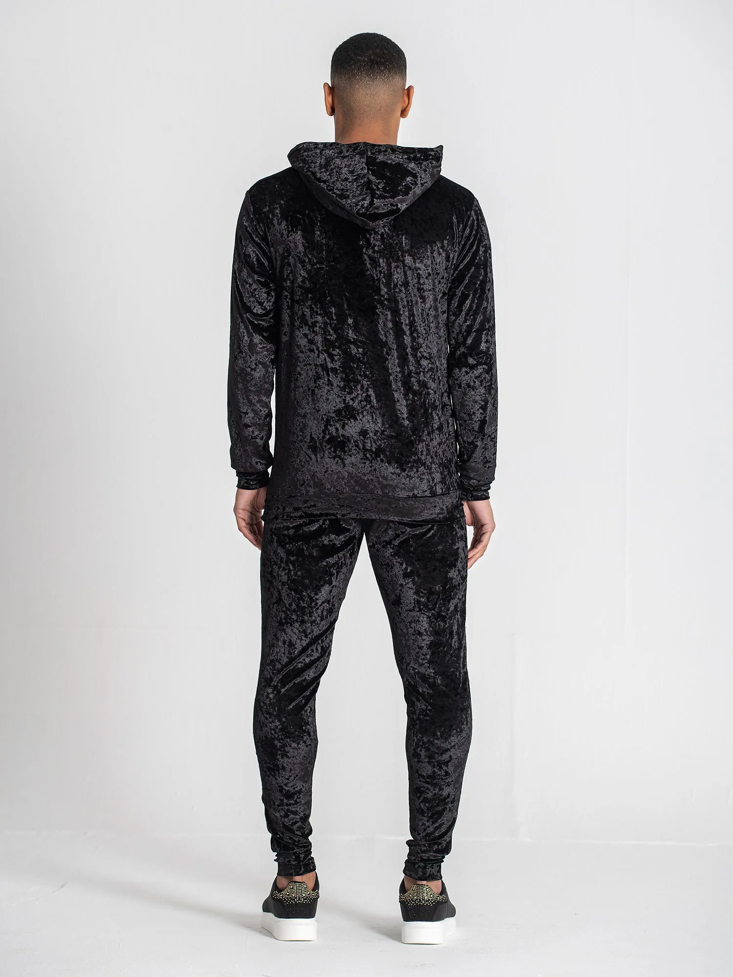 Black K Velvet Hoodie