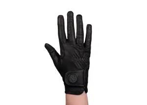 Black Napa Leather Touchscreen Friendly Gloves