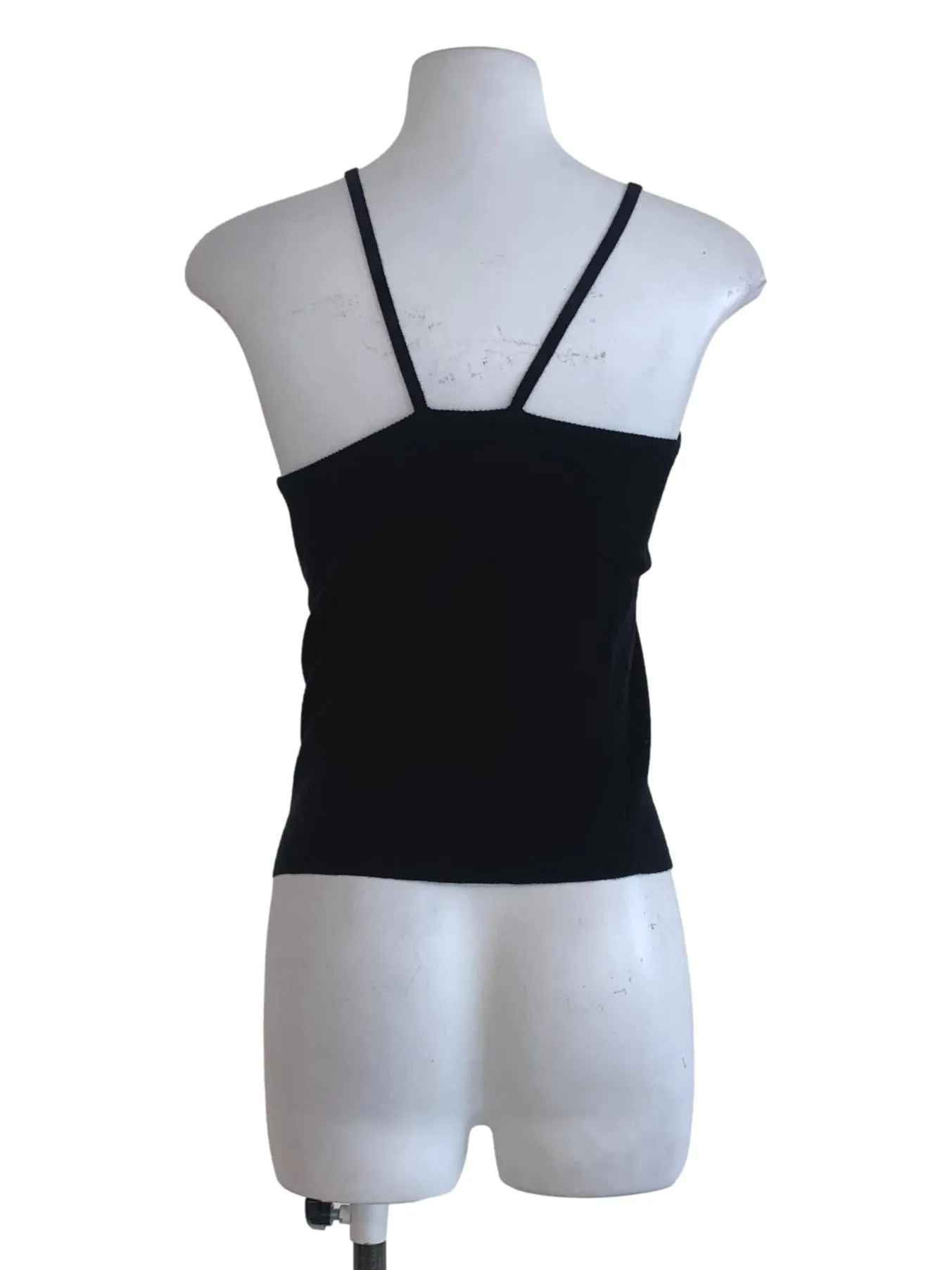 Black Plain Tank Top