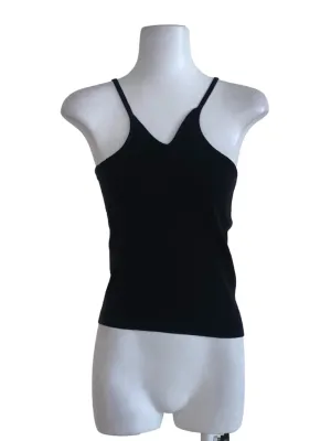 Black Plain Tank Top