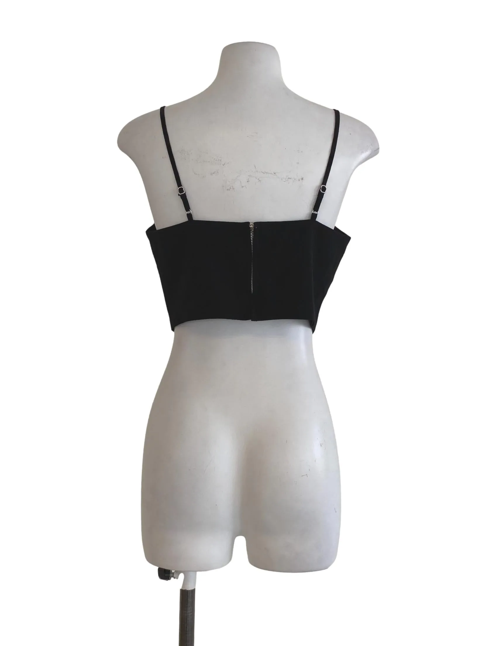 Black Plain Tank Top