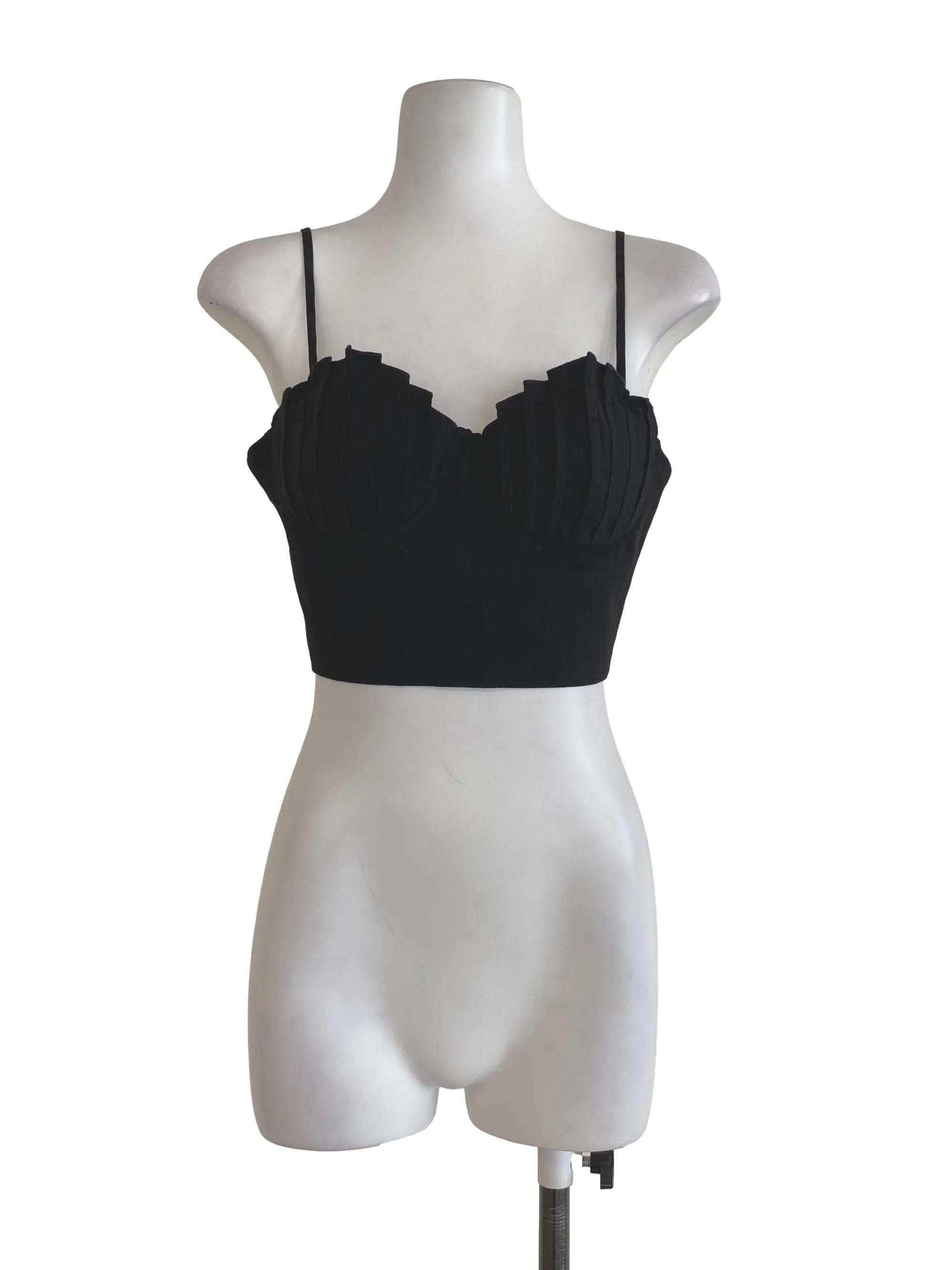 Black Plain Tank Top
