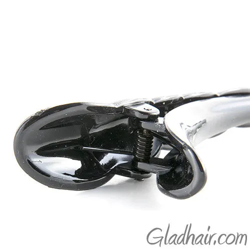 Black Plastic Barley Twist Beak Clip - 1 piece