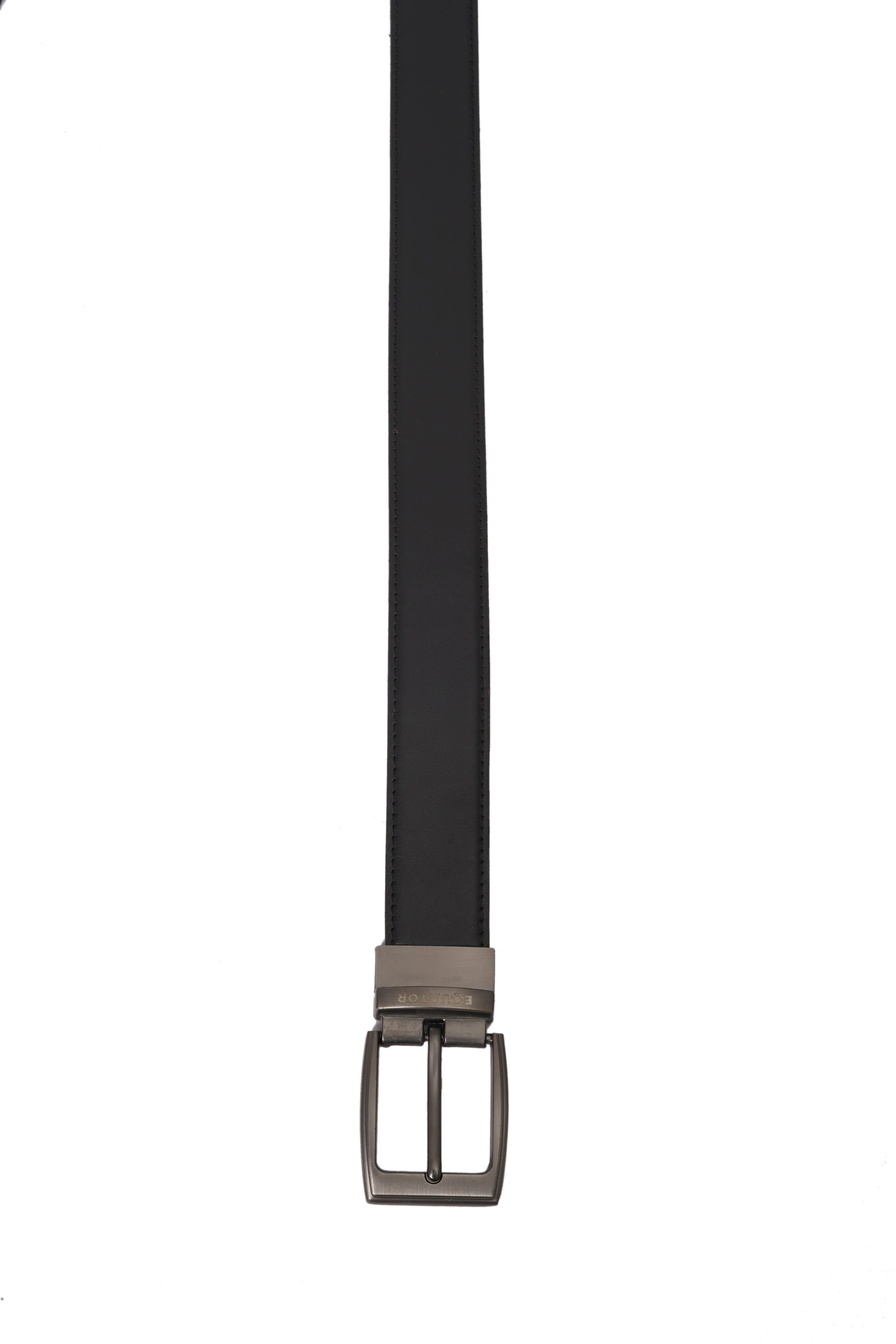 Black With Brown Contrast Leather Belt