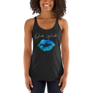 BLUE LIPS  ONKA WONKA Women's Racerback Tank