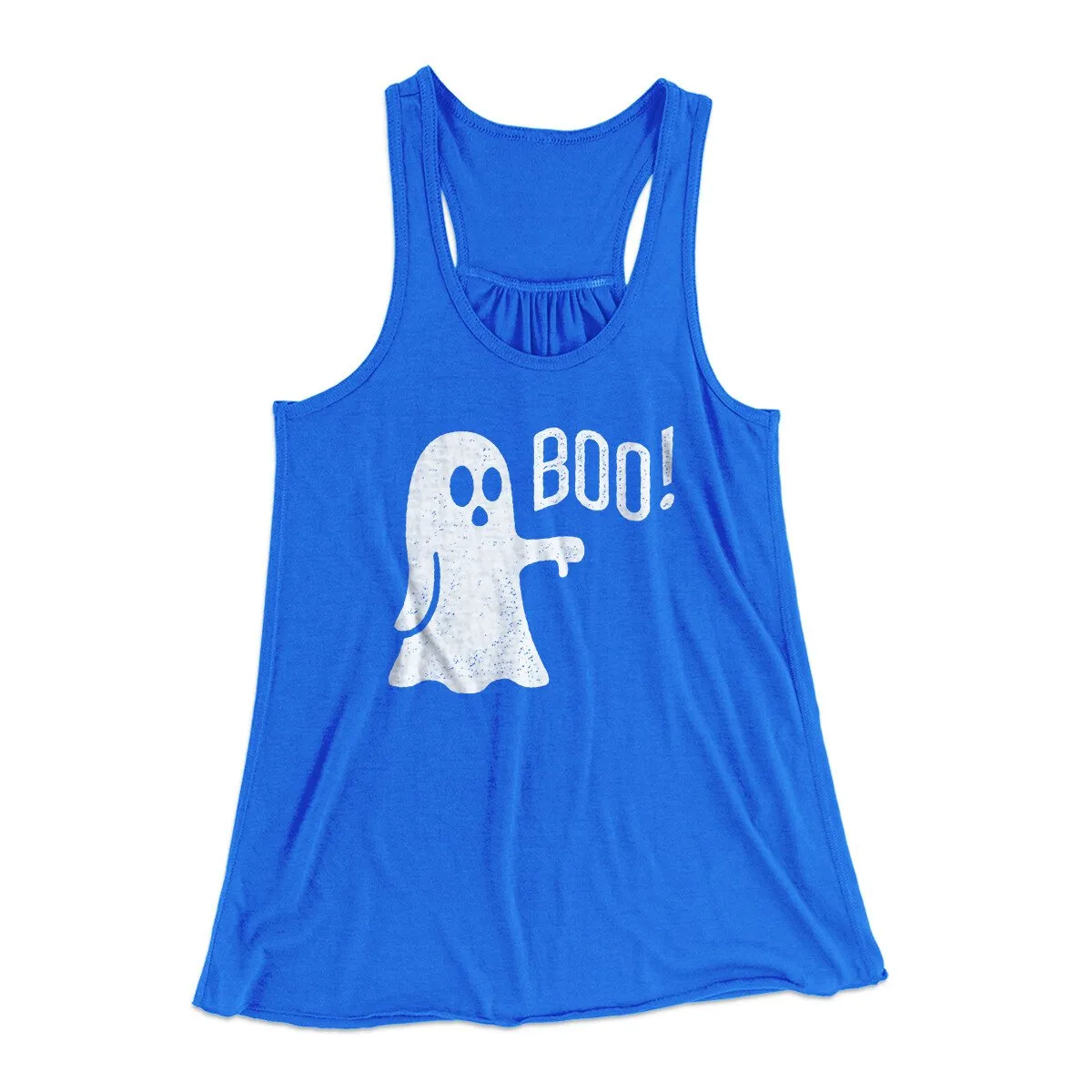 Boo - Ghost Women's Flowey Racerback Tank Top