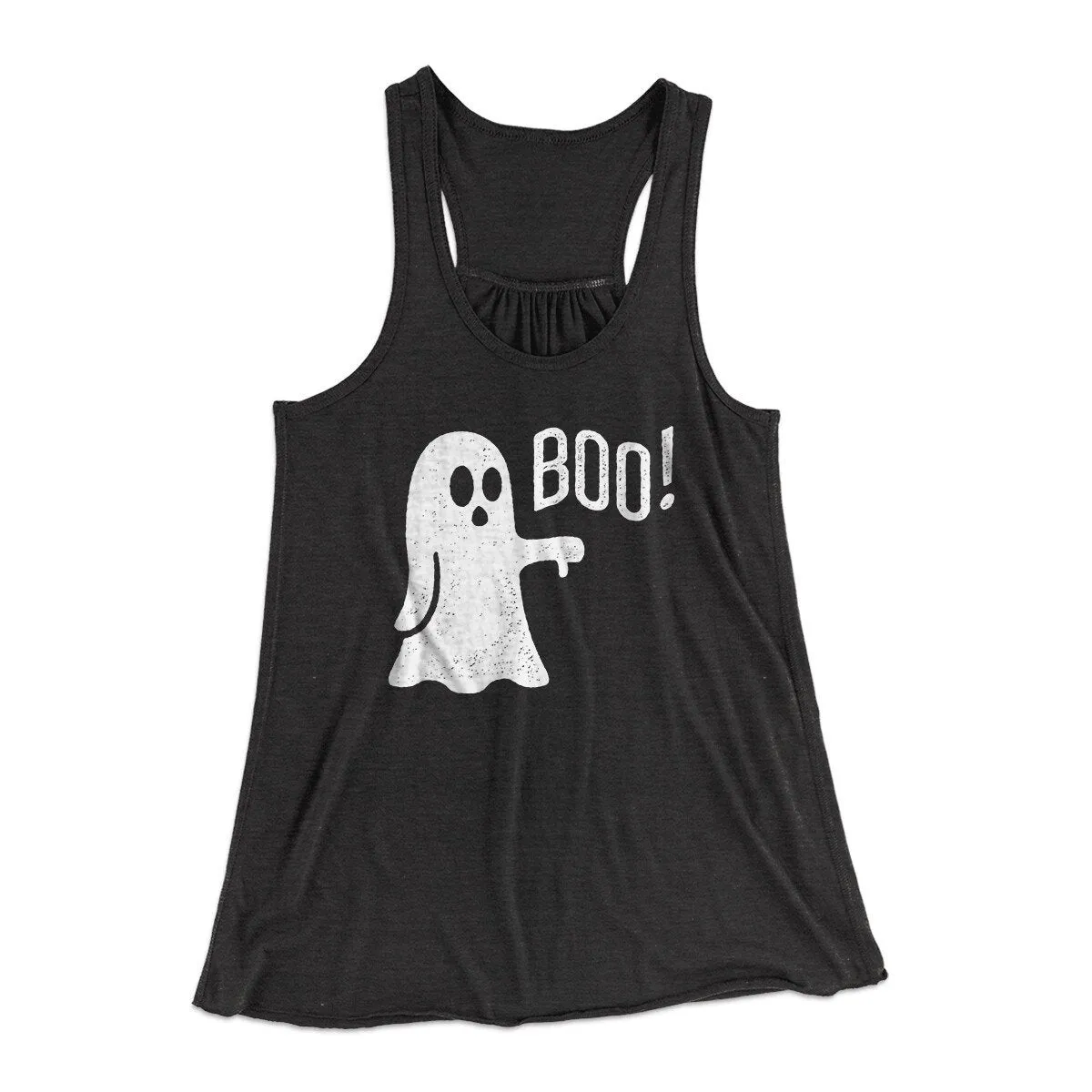 Boo - Ghost Women's Flowey Racerback Tank Top
