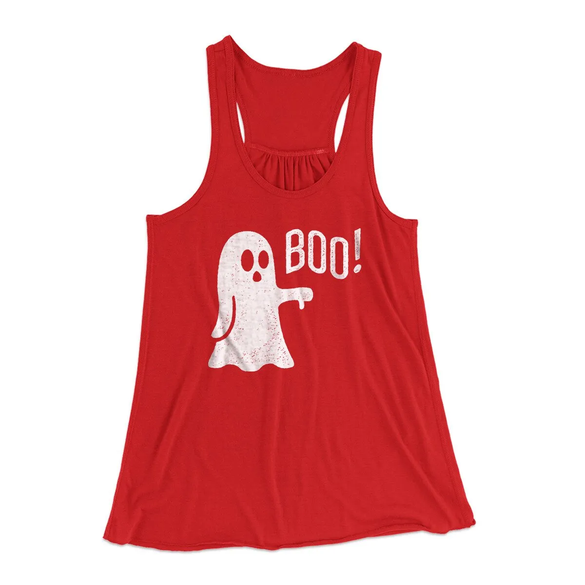 Boo - Ghost Women's Flowey Racerback Tank Top