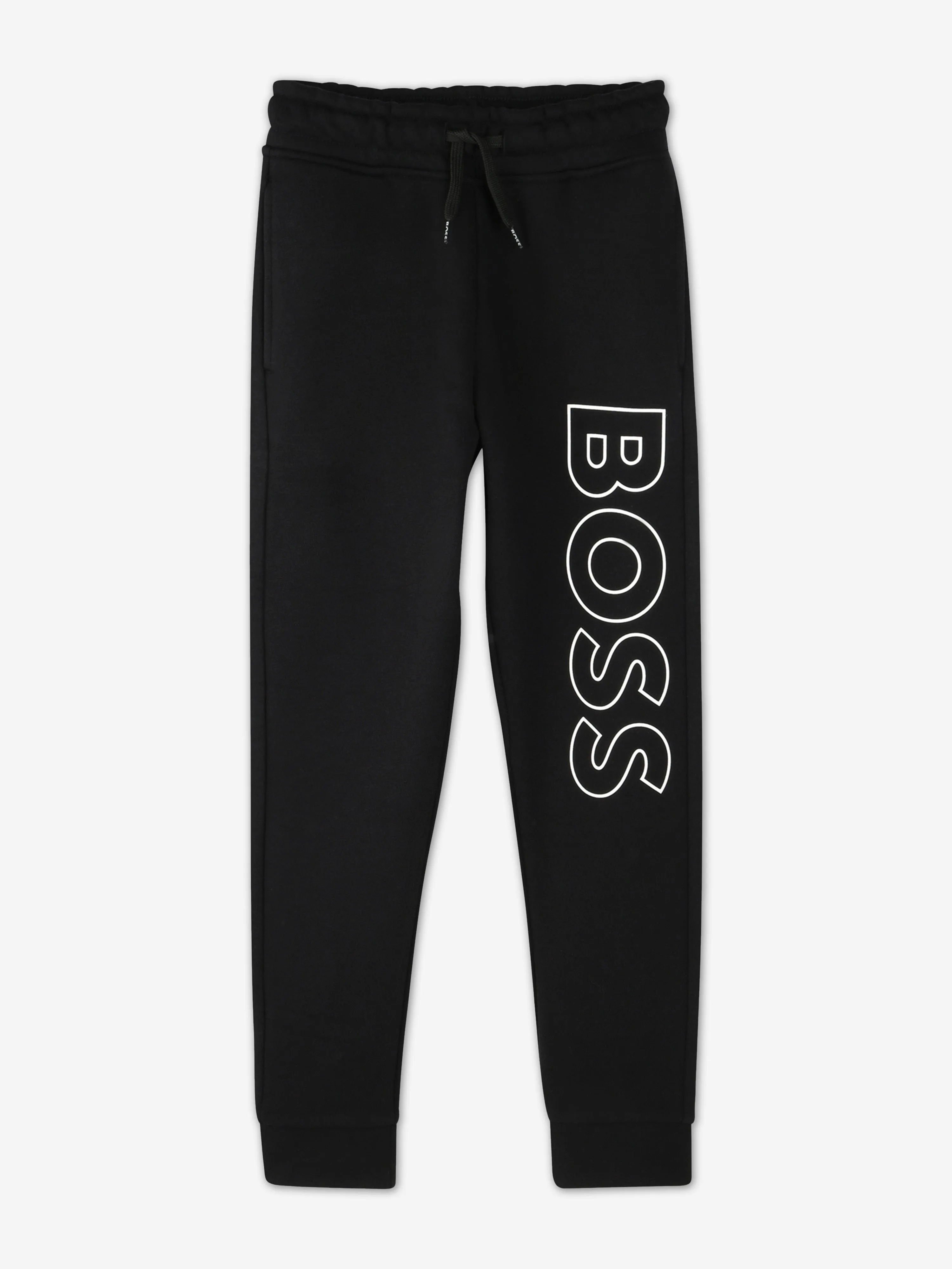 BOSS Boys Logo Tracksuit in Black