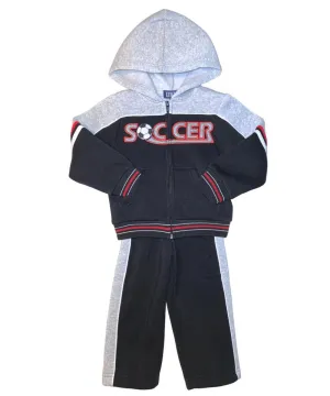 Boy's Soccer Two-Tone Fleece Set
