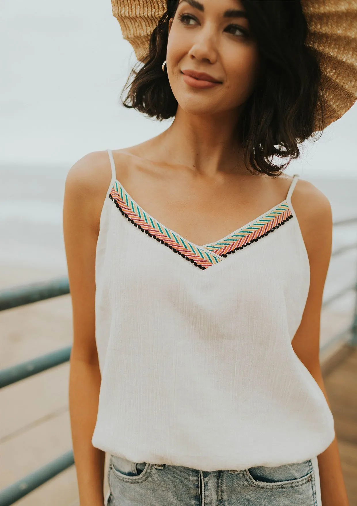 Brenda Embroidered Cami