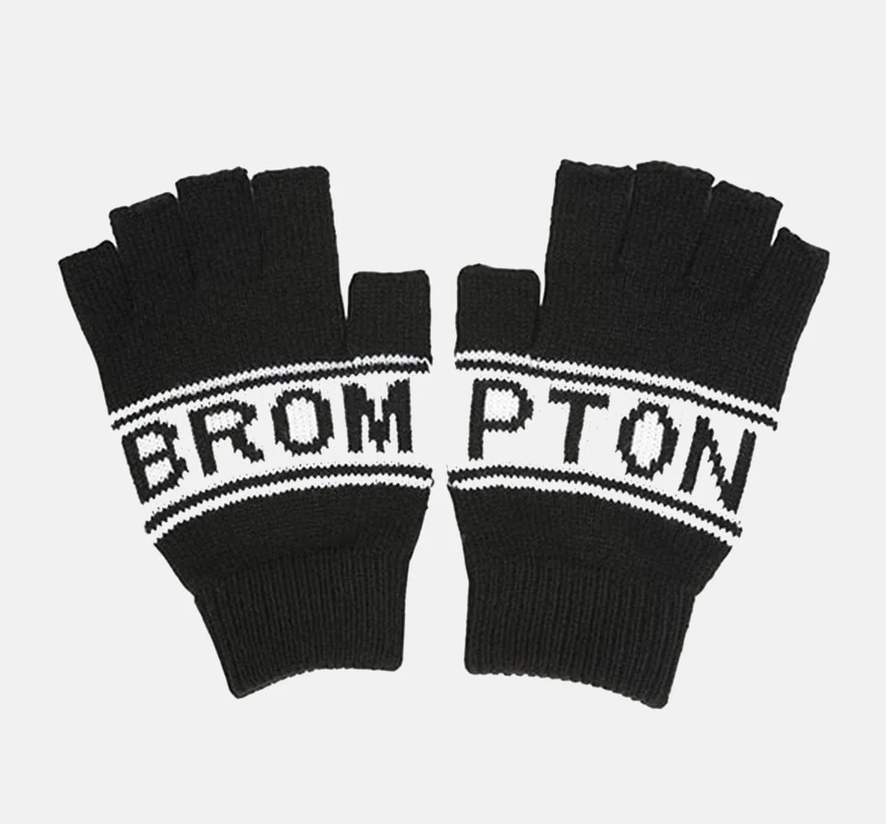 Brompton Logo Collection - Knitted Fingerless Gloves