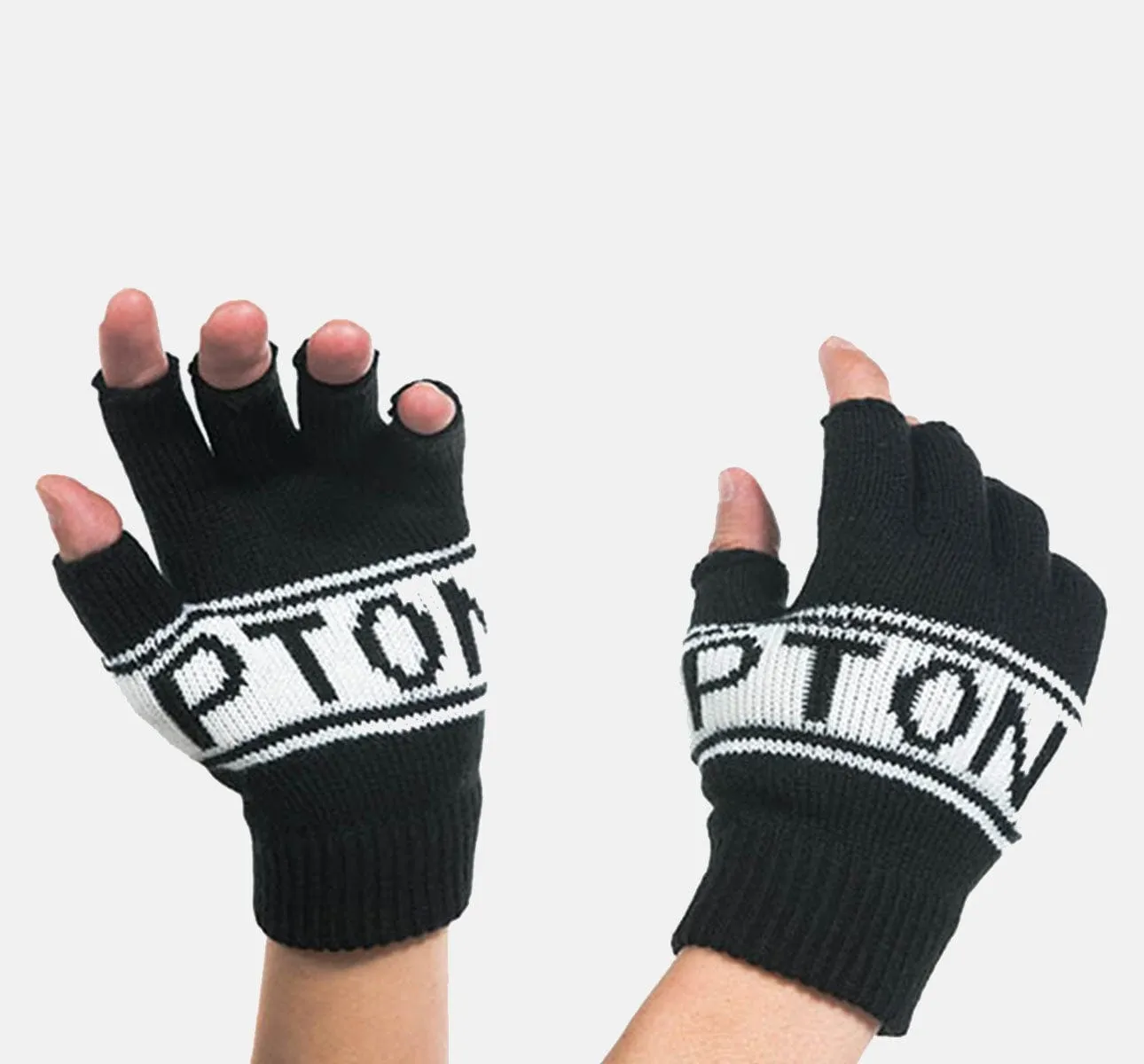 Brompton Logo Collection - Knitted Fingerless Gloves